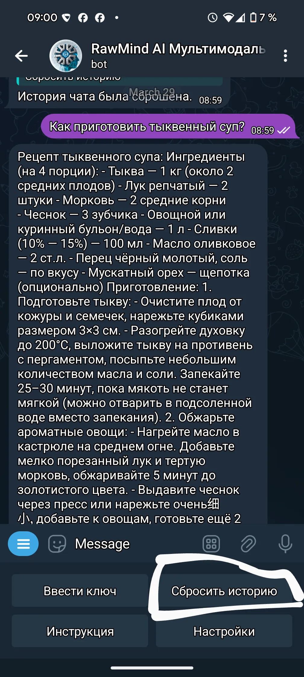 Example of a soup prompt